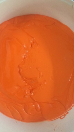 Tekstil Baskı Plastik Boyası Orange