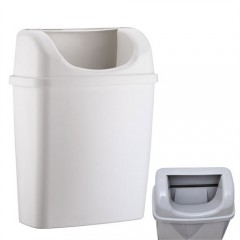 Rulopak Duvara Monte Plastik Çöp Kovası (Beyaz)-1