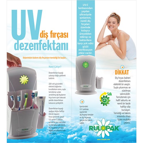 Rulopak UV Işınlı Diş Fırçası Dezenfektanı