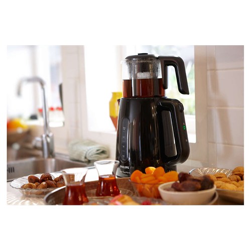 Philips Çay Ustası HD7301/00 1700W Çay Makinesi Siyah