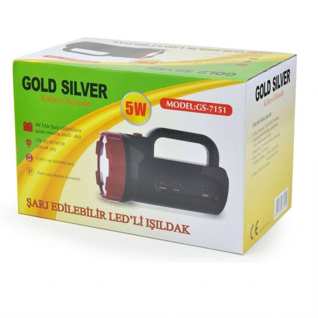 Gold silver Işıldak Fener GS-7151