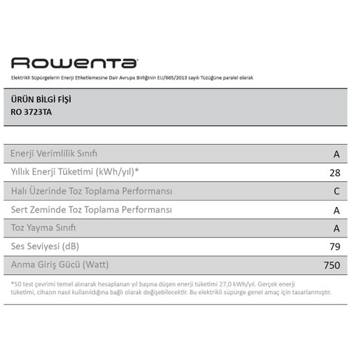 Rowenta RO3723 Compact Power Cyclonic Toz Torbasız Elekrikli Süpürge