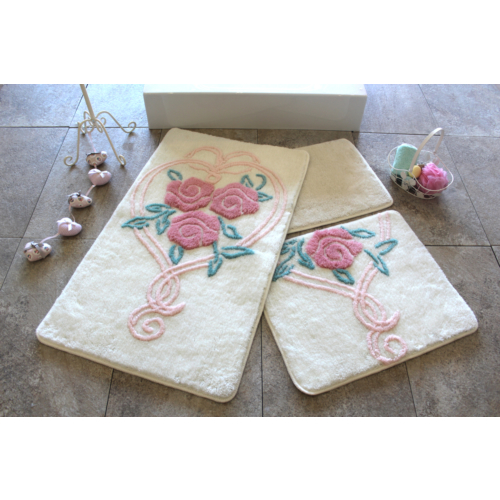 Alessia Home Riva Beyaz 3'lü Banyo Takımı Seti