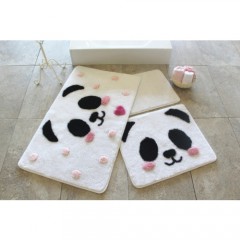 Alessia Home Panda 3'lü Banyo Takımı Seti-0