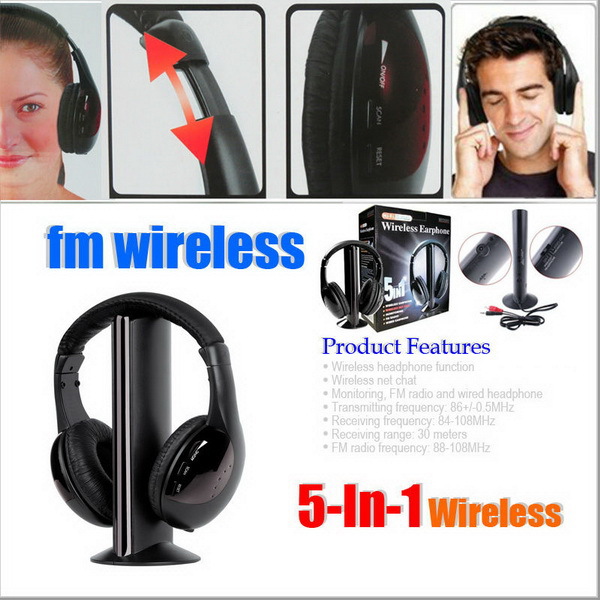 5 In 1 Wifi Wireless Kablosuz Kulaklık