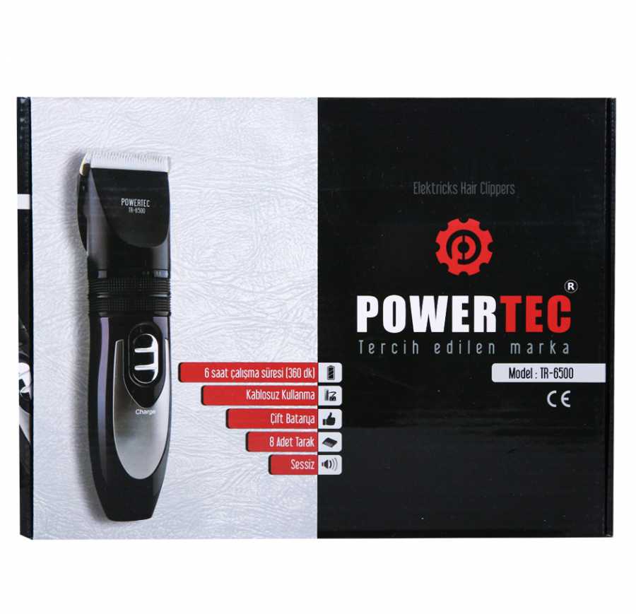 Powertec Tr6500 Şarjlı Tıraş Makinesi 