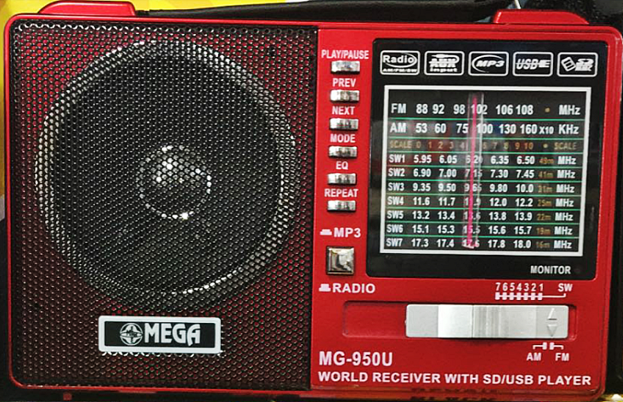 Mega Mg-950U Rec Usb Ve Kart Girişli Manuel El Radyosu