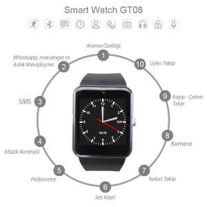 Smart Watch Akıllı Saat Android ve ios Uyumlu