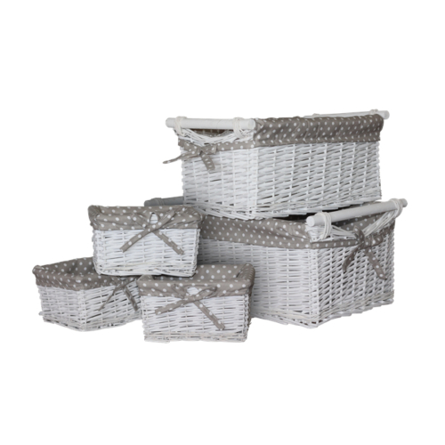 Ithal Cın Küçük Tutaçlı Sepet 22,5*18*12 Cm